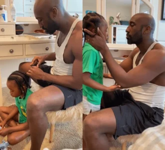 Cette petite fille n&rsquo;aimait pas ses cheveux crépus alors son papa lui a dit ça