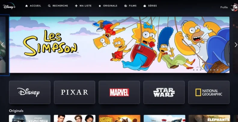 Disney Plus : une interface ergonomique et simple d'utilisation