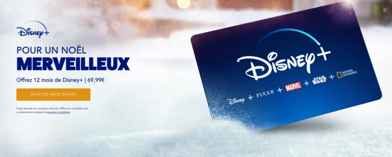 Bon plan : la carte cadeau Disney+