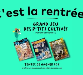 #Concours 30 bons d&rsquo;achat de 50€ Milan Jeunesse à gagner