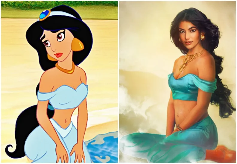 Les princes et princesses Disney dans la vraie vie par Jirka Vinse Jonatan Väätäinen : Jasmine dans Aladdin