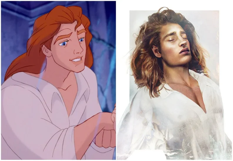 Les princes et princesses Disney dans la vraie vie par Jirka Vinse Jonatan Väätäinen : la bête, le prince Adam, dans La belle et la bête