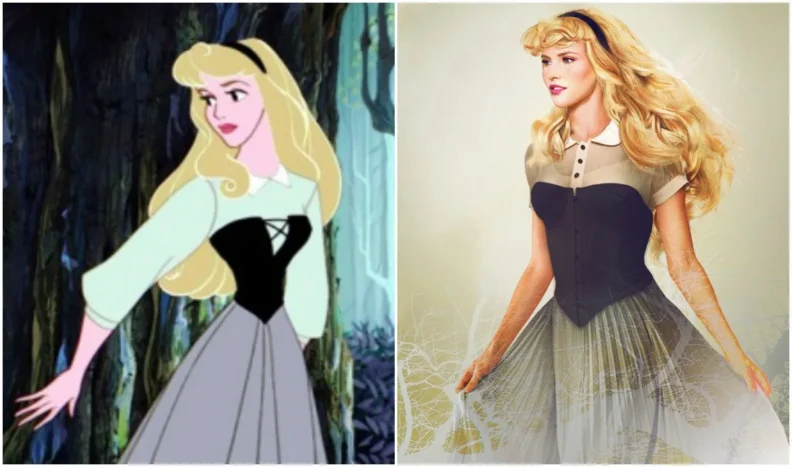 Les princes et princesses Disney dans la vraie vie par Jirka Vinse Jonatan Väätäinen : la princesse Aurore dans La belle au bois dormant