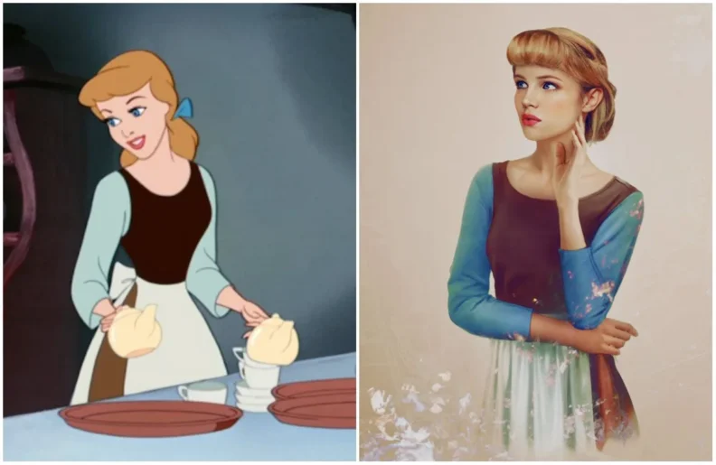Les princes et princesses Disney dans la vraie vie par Jirka Vinse Jonatan Väätäinen : Cendrillon
