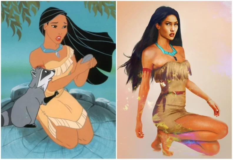 Les princes et princesses Disney dans la vraie vie par Jirka Vinse Jonatan Väätäinen : Pocahontas