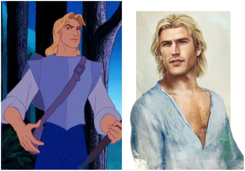 Les princes et princesses Disney dans la vraie vie par Jirka Vinse Jonatan Väätäinen : John Smith dans Pocahontas