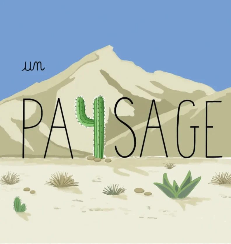 Un petit dessin vaut mieux qu'une grande leçon de Sandrine Campese : le "Y" du mot paysage