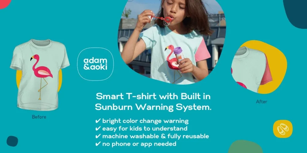 Innovation : un T-shirt qui vous avertit quand votre enfant va attraper un coup de soleil