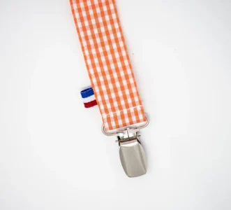 Papate revient avec un attache tétine Teddy en coton bio made in France