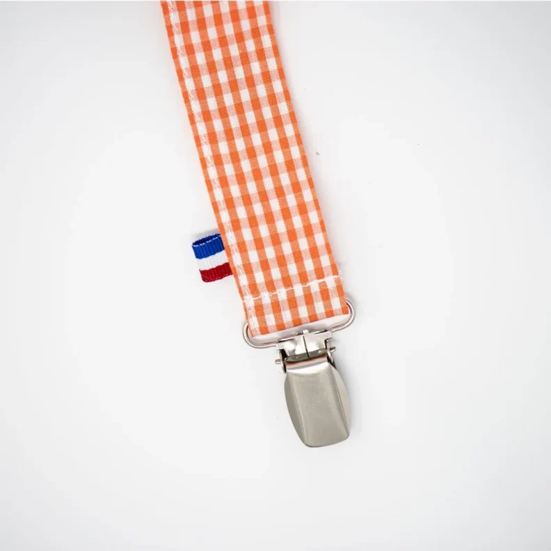 Papate revient avec un attache tétine Teddy en coton bio made in France